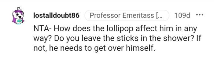 He needs to get over himself