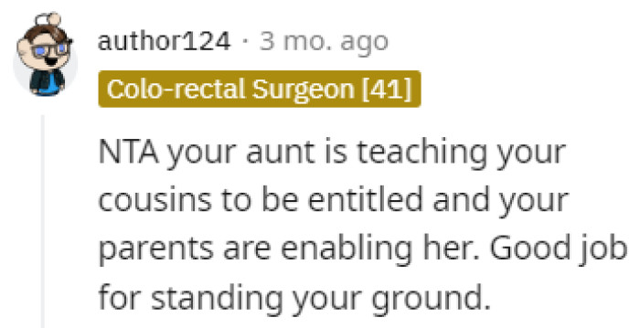 Teaching her kids all of the wrong things