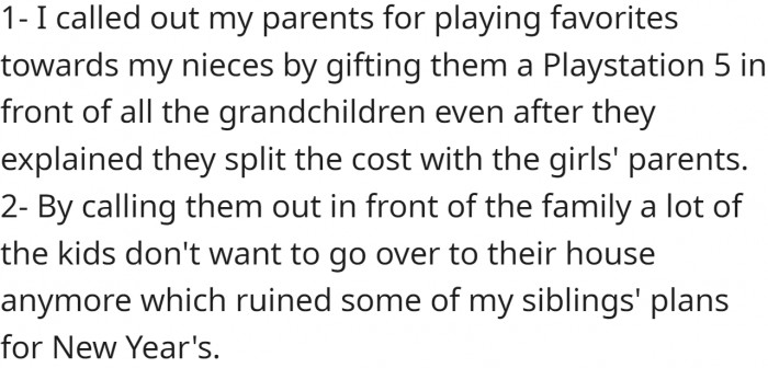 OP has offered the following explanation for why they think they might be the a-hole: