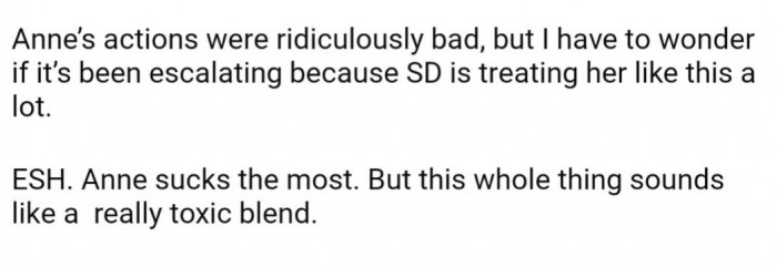 Could Ann be rebelling because of how step-dad has been treating her?