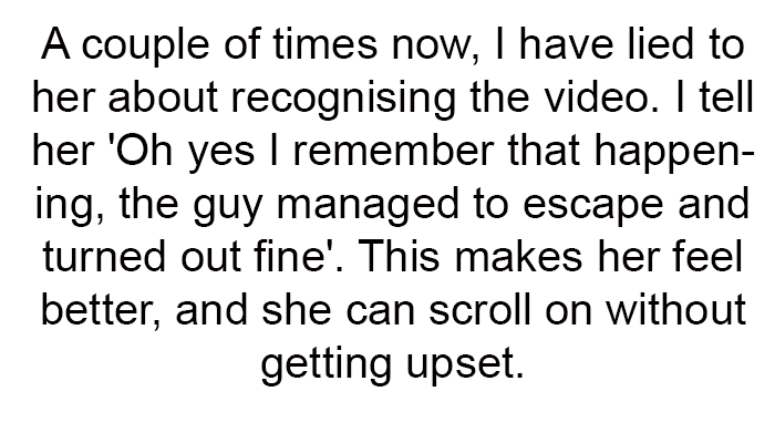 This makes her feel better