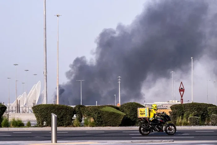 Emergency responders monitor an AWS data center after a power outage incident