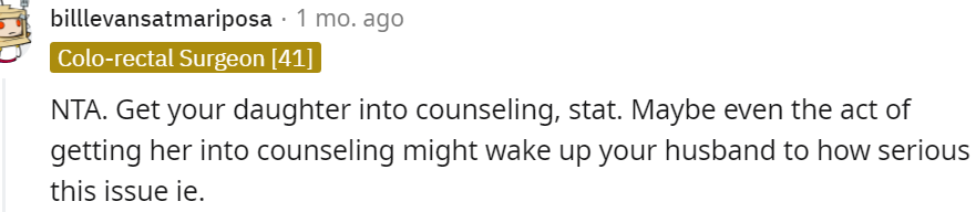 21. Get your daughter into counseling