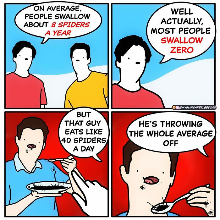 24. Most people swallow zero spiders