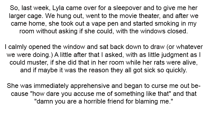 She Was Immediately Apprehensive and Began to Curse Me Out