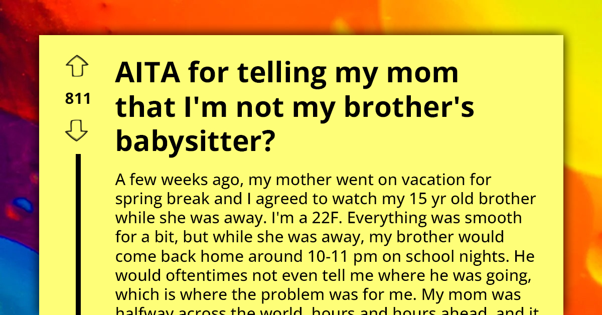 Young Woman Struggles To Balance Academics And Work With Caring For Younger Brother During Mother's Frequent Vacations