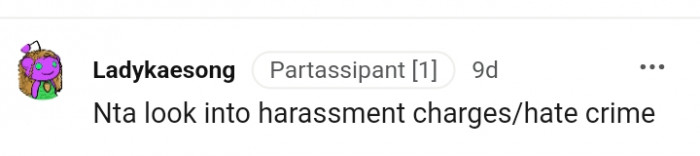 Looking into harassment charges