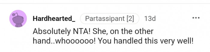 You handled this very well