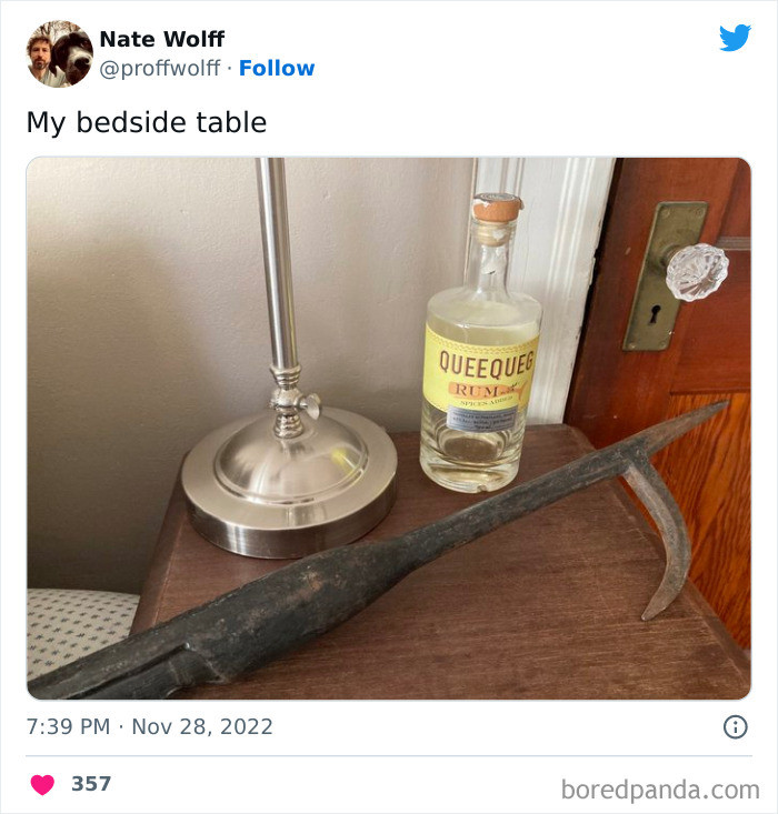 12. There must be a story behind this