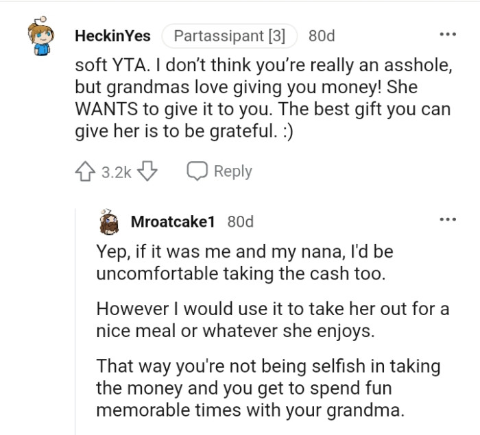 The best gift you can give her is to be grateful