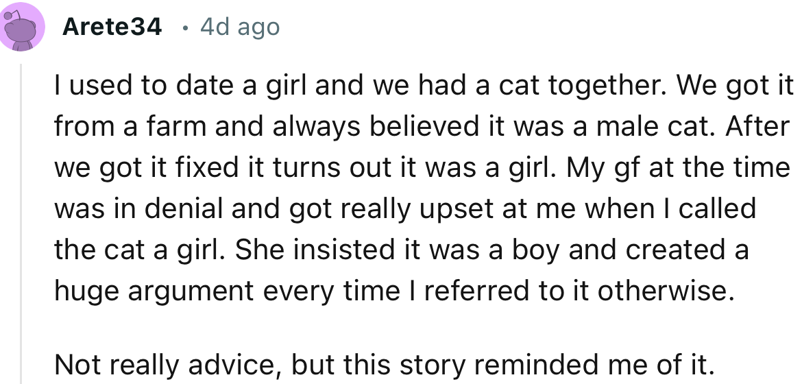 This user recounted their own similar experience