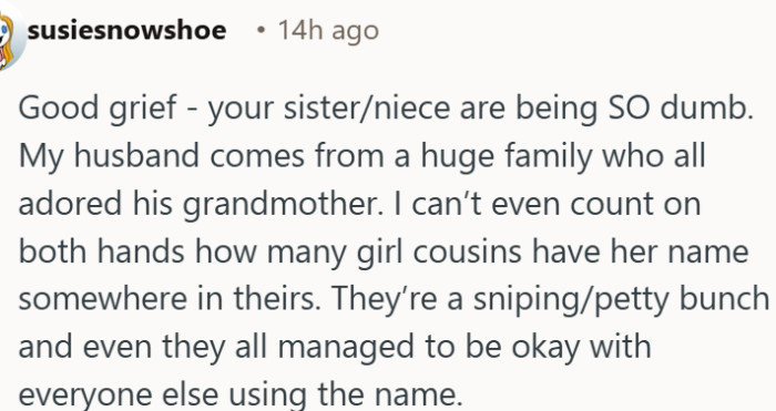 Family names are for everyone and gatekeeping them is beyond ridiculous