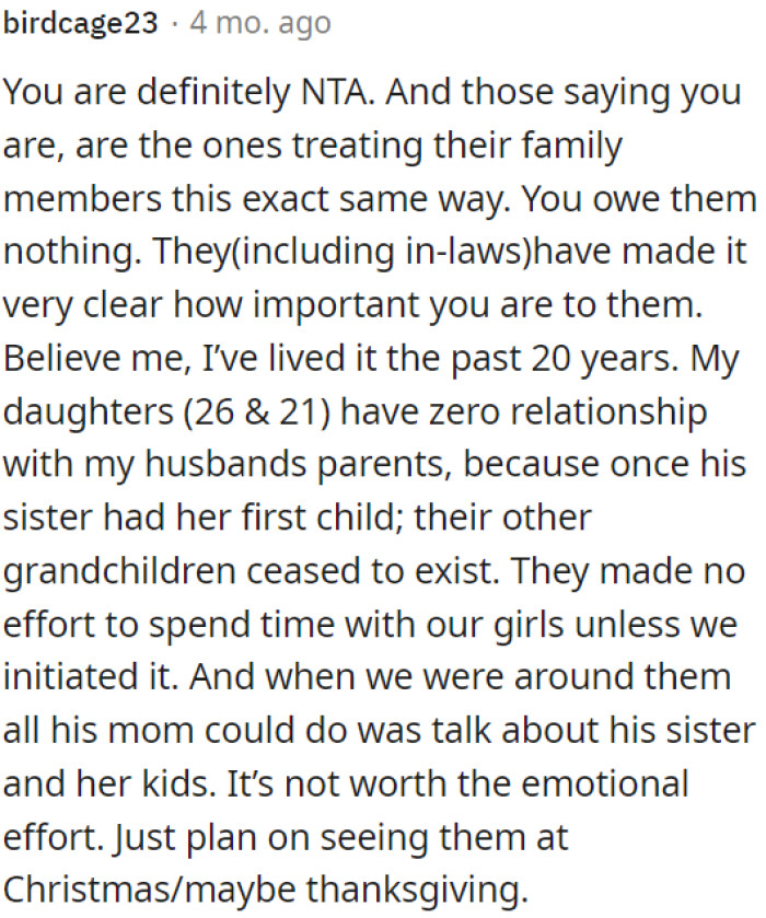 OP owes them nothing.