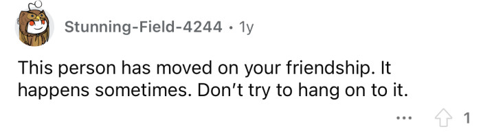 It's time to move on.