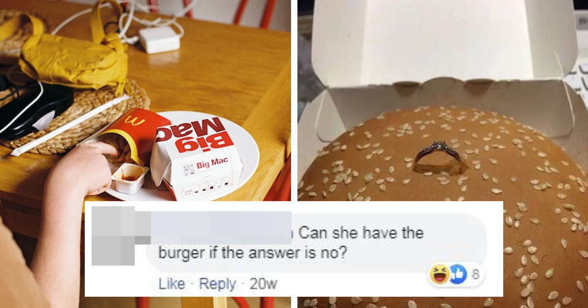 Social Media Ridicules Newly Engaged Couple for Their Unconventional Big Mac Proposal