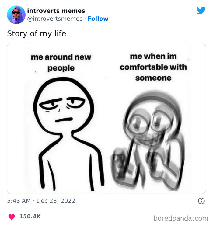 Your personality changes depending on who you're with.