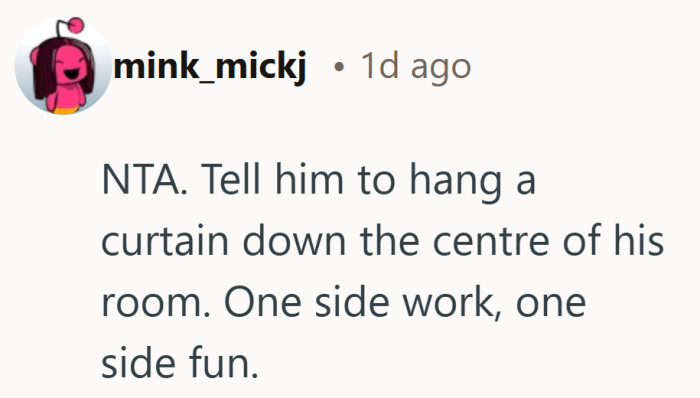 Sometimes the answer is not another room, just a curtain and a little imagination.