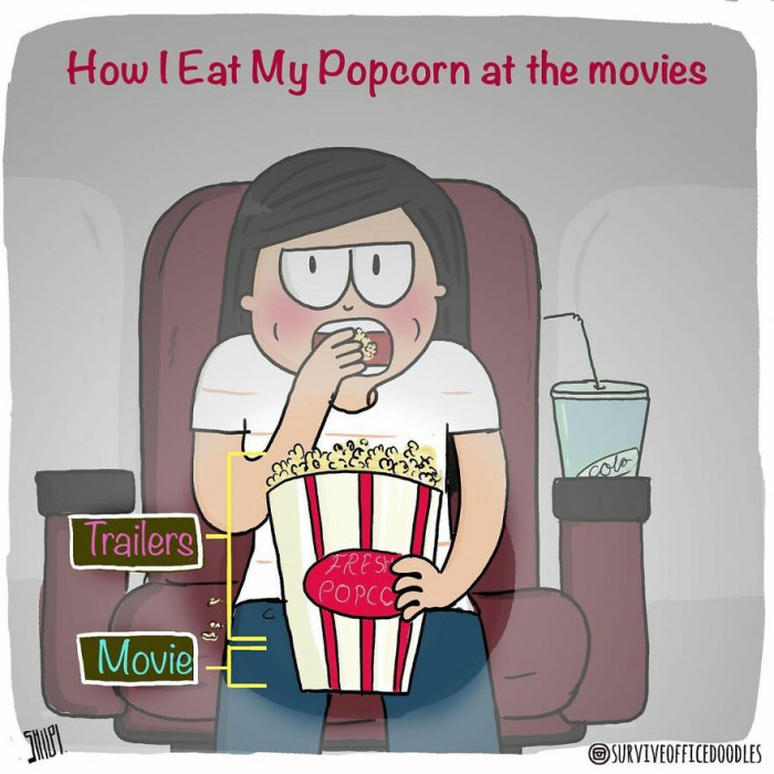 12. You're left with kernels that didn't pop once the movie starts.