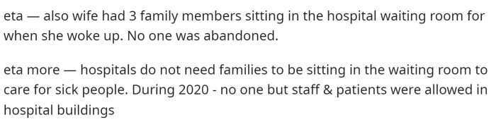 This person also leaves a couple of edits to explain their POV on why they are thinking this way in this particular situation.