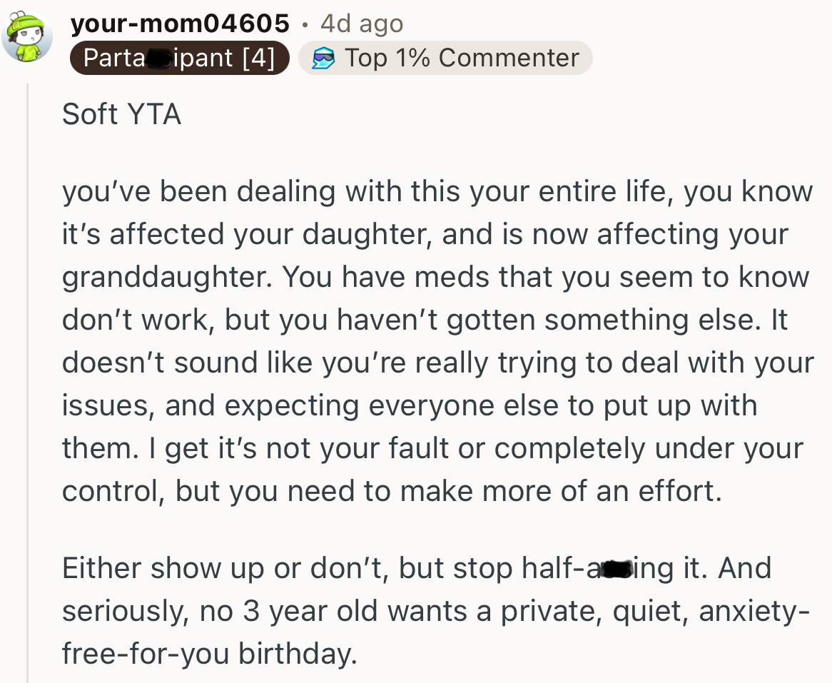 “I Get It’s Not Your Fault or Completely Under Your Control, but You Need to Make More of an Effort.”