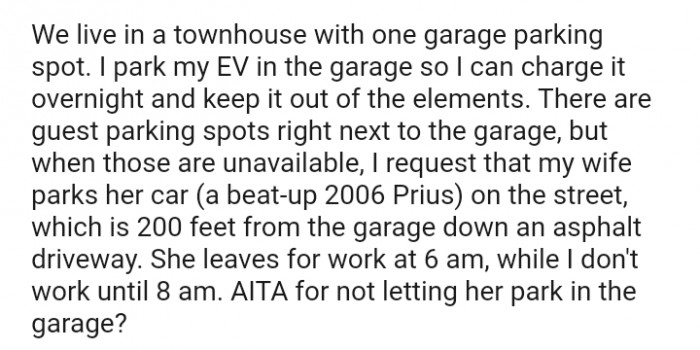 There are guest parking spots right next to the garage