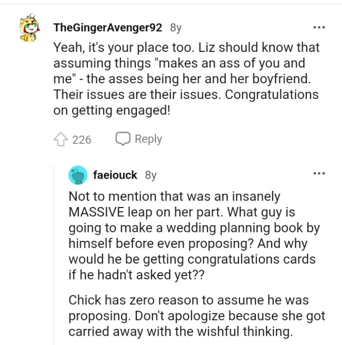 The OP Doesn't Need to Apologize Because She Got Carried Away