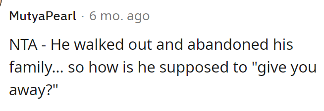 He abandoned his family.