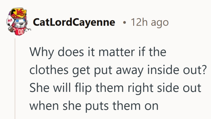 Some people see this as the simplest solution. The clothes will get flipped eventually.