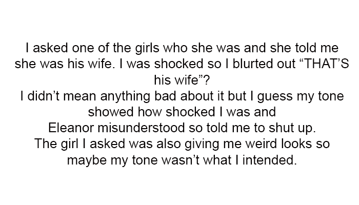 The girl I asked was also giving me weird looks