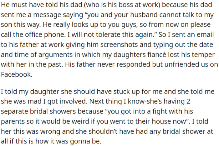 Family conflict and miscommunication lead to separate bridal showers