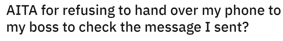 The original question: