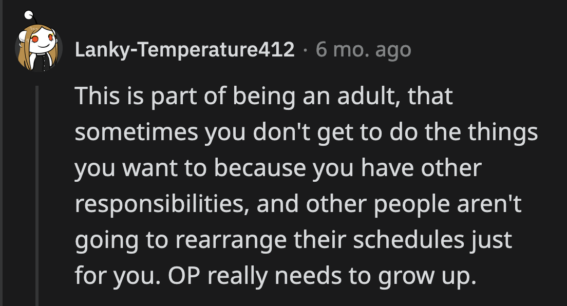 OP is 32 years old. She has been an adult long enough to know and do better.
