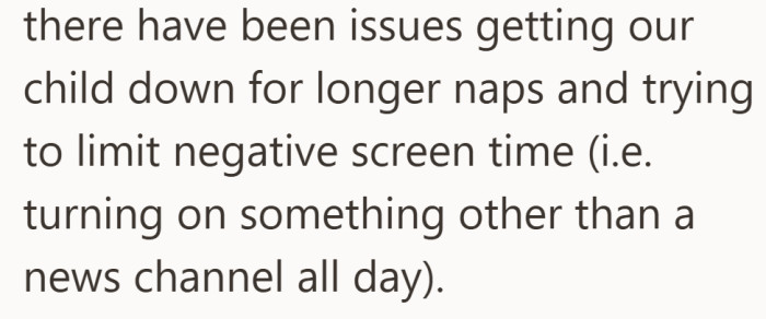 Past babysitting visits had raised questions about routines, including sleep and what the baby watched during the day.