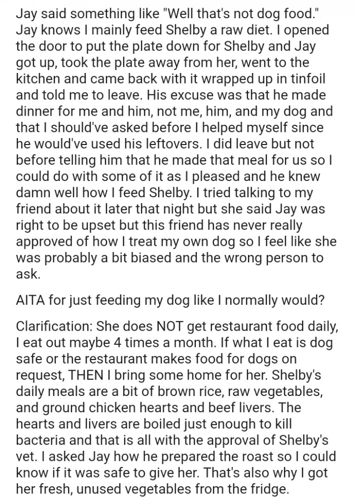 Jay wasn't having any of that, and so he sent OP out of his house