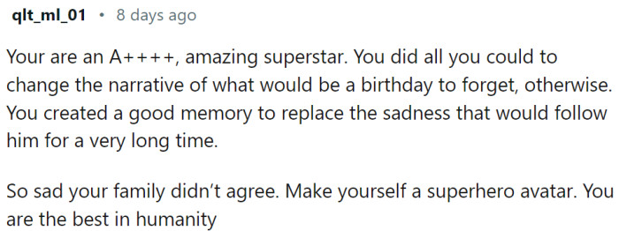 OP created a good memory to replace the bad one