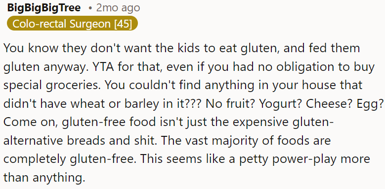 OP's actions seem more about asserting control than practicality.