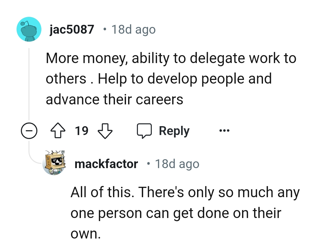 6. It helps in advancing people's careers