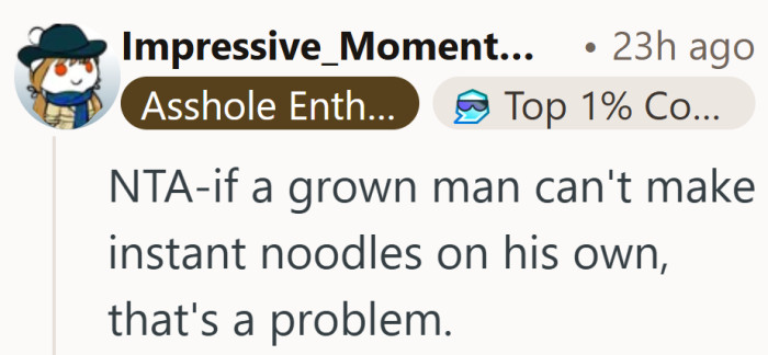 When independence stops at instant noodles, people start raising eyebrows.