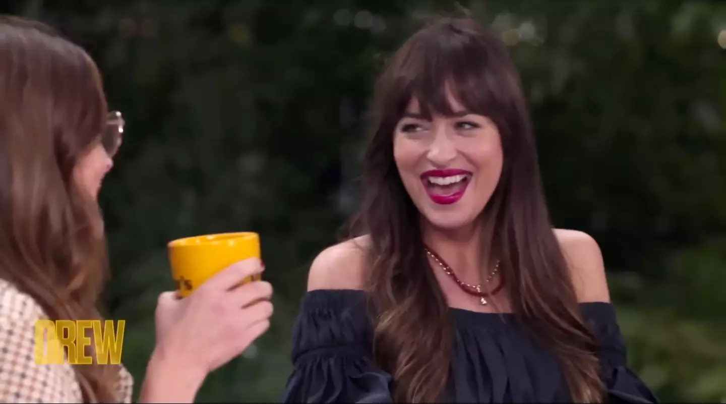 The infamous exchange with Ellen DeGeneres was a hot topic when Dakota appeared on the Drew Barrymore Show