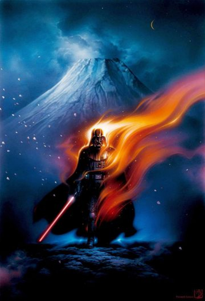 22. Yet Another Darth Vader Fan Art. This Illustration Depicts the Most Beloved Sith of All Time Walking Out of Fire