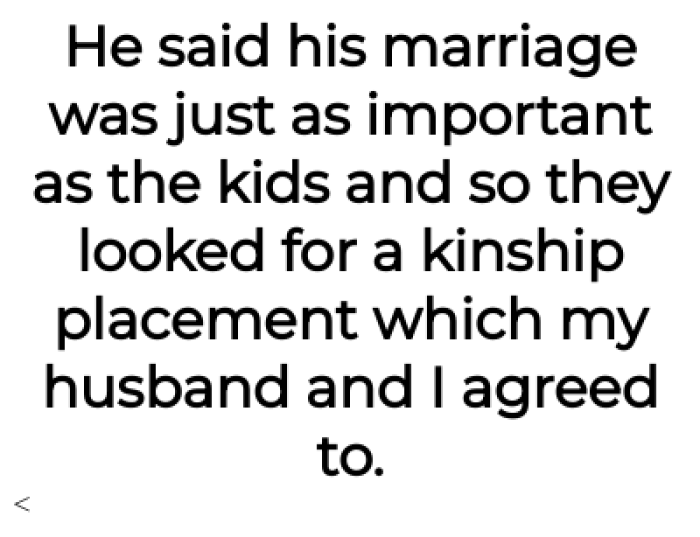 OP's brother didn't prioritize the kids over the new family