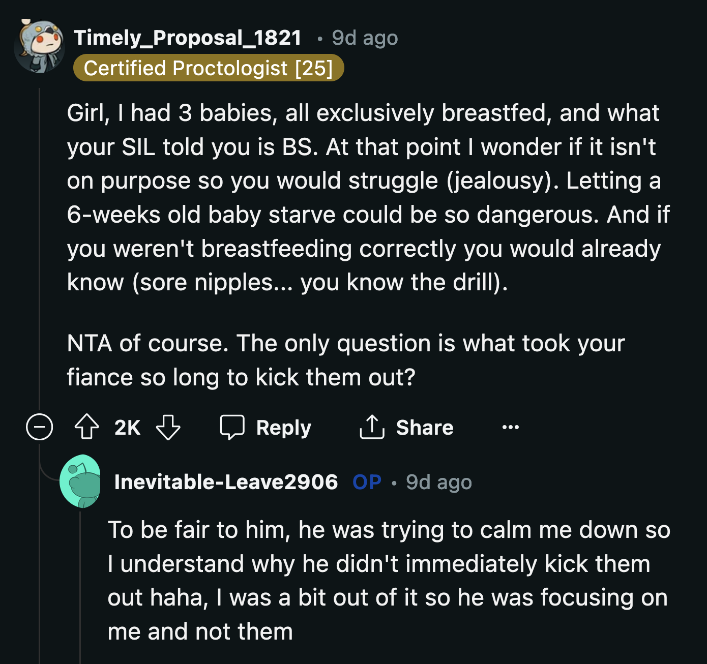 Good on OP's fiancé for intervening when her sister-in-law doubled down on her tirade.