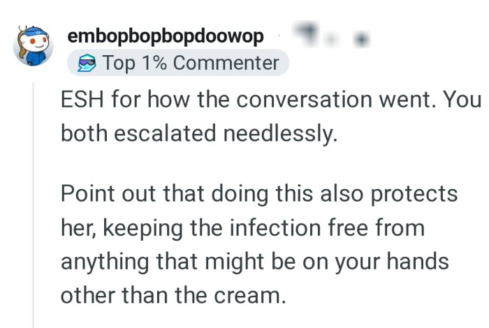 What the OP is doing also protects the girlfriend