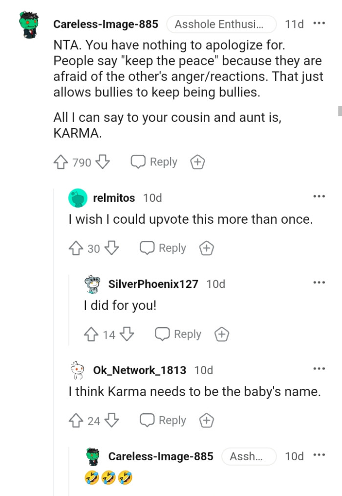 All this Redditor can say right now is Karma