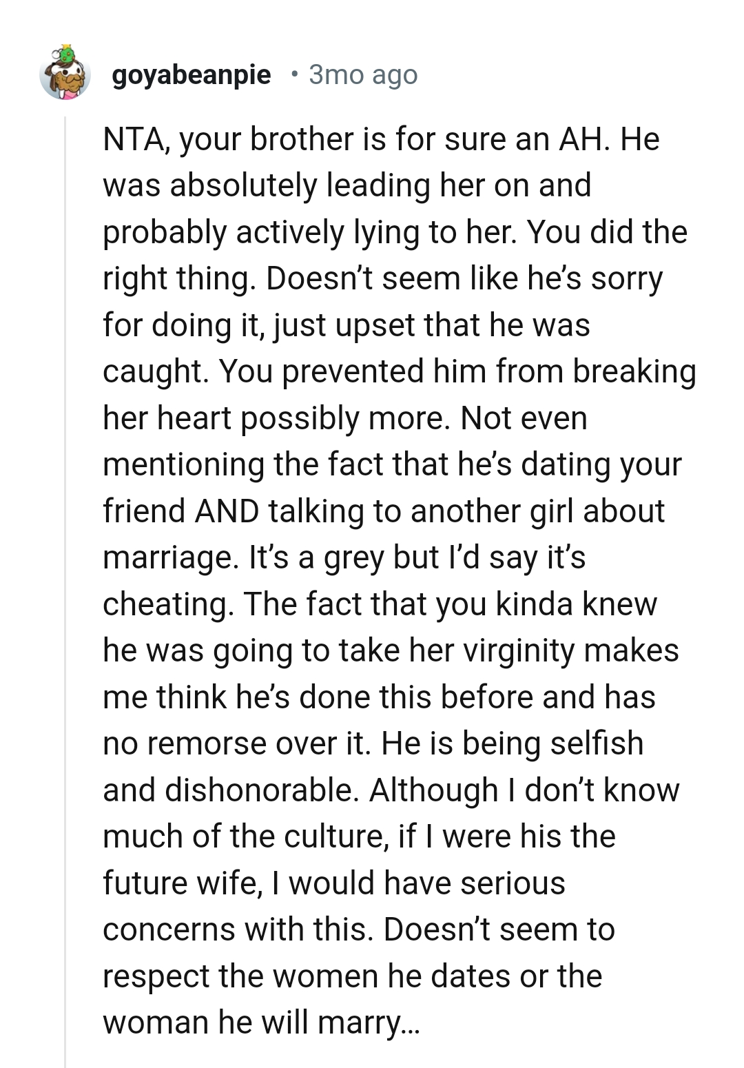 It does not seem like he's sorry for doing it