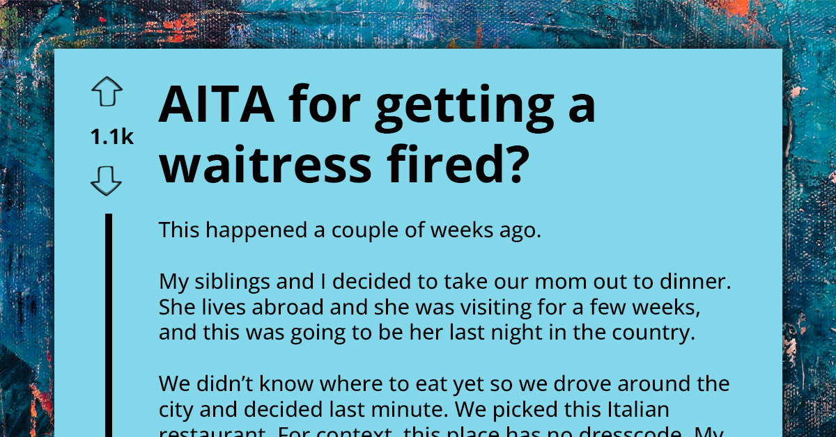 Dismissive Waitress Gets Fired For Prioritizing Flashy-Looking Guests Over Casually Dressed Family