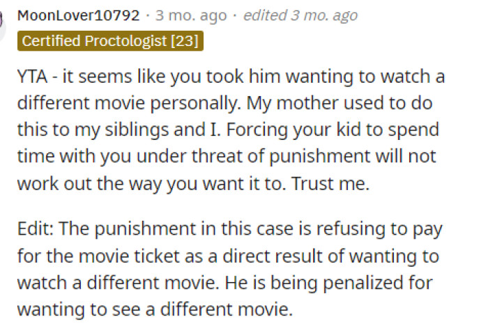 It does sound like she took it personally, but maybe we need to hear a bit more from OP to understand her perspective.