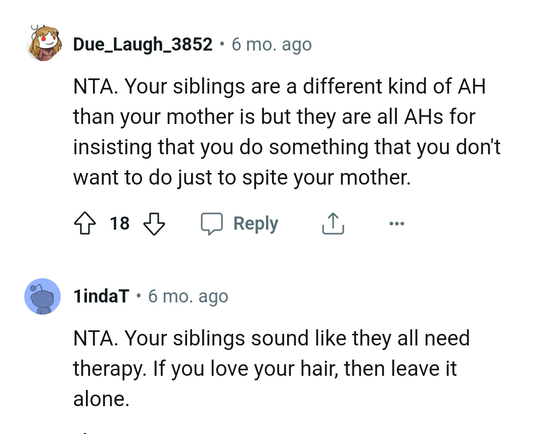 They Want the OP to Do Something She Doesn't Want to