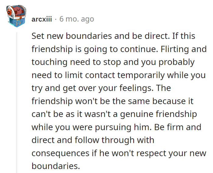 New rulebook: No flirting, no touching. Take a friendship timeout.