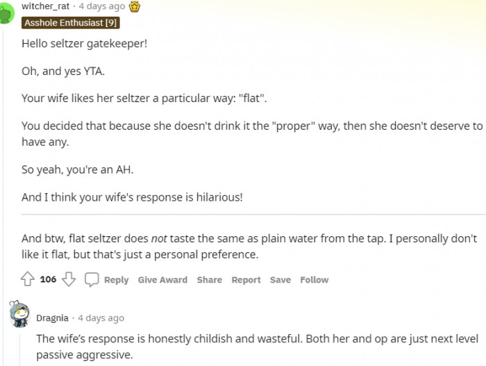 14. She doesn't deserve to have any